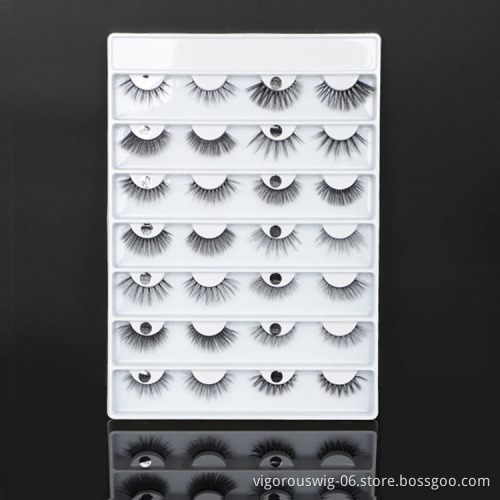 Vigorous Silk Supplier New Fashion Make Up Extension Synthetic Wholesale Vendor Full Strip False Eyelashes
